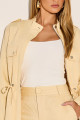 Jaqueta Linho Elise Amarelo Claro