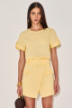Shorts Linho Ceci Amarelo