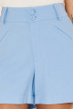 Shorts Linen Dora Azul