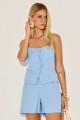 Shorts Linen Dora Azul