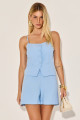 Shorts Linen Dora Azul