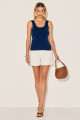 Blusa Regata Rib Caetana Marinho