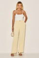 Calça Alfaiataria July Amarelo Claro 