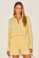 Shorts Linho Patricia Amarelo