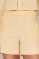 Shorts Linho Patricia Amarelo Claro