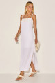Vestido Linho Teca Branco