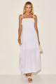 Vestido Linho Teca Branco