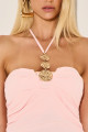 Vestido Alfaiataria Joyce Rosa Claro 