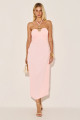 Vestido Alfaiataria Joyce Rosa Claro 