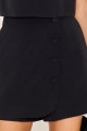Shorts Saia Linen Mara Preto 