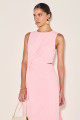 Vestido Alfaiataria Arabella Rosa Claro