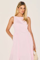 Vestido Algodão Dara Rosa Claro