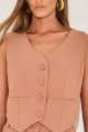 Colete Linen Elara Mocha
