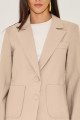 Blazer Alfaiataria Elara Bege Médio