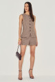 Shorts Alfaiataria Lori Marrom