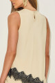 Blusa Crepe Yara Bege Médio