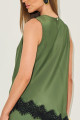 Blusa Crepe Yara Verde Militar