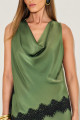 Blusa Crepe Yara Verde Militar