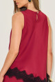 Blusa Crepe Yara Bordô