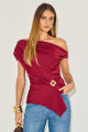 Blusa Crepe Sayuri Bordô