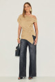 Blusa Crepe Sayuri Caramelo