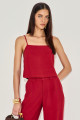 Blusa Linen Tábatha Vinho