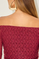 Blusa Renda Tainá Bordô