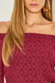 Blusa Renda Tainá Bordô