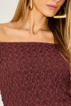 Blusa Renda Tainá Chocolate