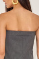 Blusa Alfaiataria Áurea Chumbo