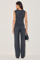 Blusa Alfaiataria Xadrez Lumi Preto 