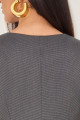 Blusa Alfaiataria Xadrez Lumi Chumbo 