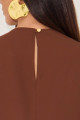 Blusa Alfaiataria Thai Chocolate
