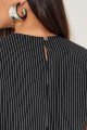 Blusa Risca Jeanne  Preto 
