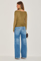 Blusa Tule Zayra Verde Oliva 