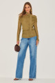 Blusa Tule Zayra Verde Oliva 