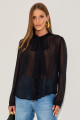 Blusa Chiffon Aveline  Preto 
