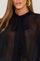 Blusa Chiffon Aveline  Preto 
