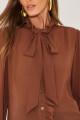 Blusa Chiffon Aveline Marrom
