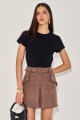 Shorts Suede Violette Fendi