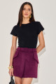 Shorts Suede Violette Açaí