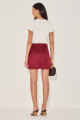 Shorts Suede Violette Bordô