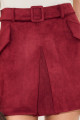 Shorts Suede Violette Bordô