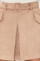 Shorts Suede Violette Bege
