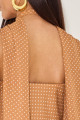 Blusa Crepe Poá Andrielle Caramelo 