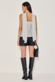 Blusa Crepe Poá Andrielle Off White 