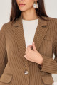 Blazer Risca De Giz Jeanne Chocolate