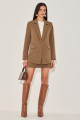 Blazer Risca De Giz Jeanne Chocolate
