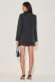 Blazer Risca De Giz Jeanne Preto 