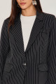 Blazer Risca De Giz Jeanne Preto 